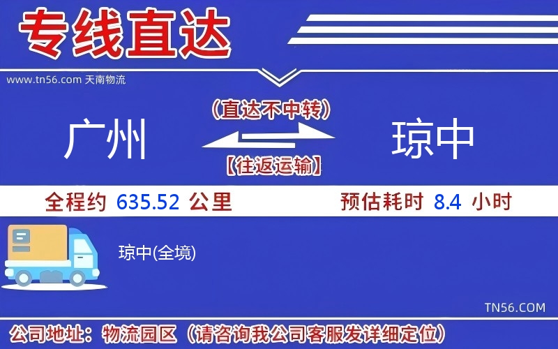 昭通到琼中物流公司
