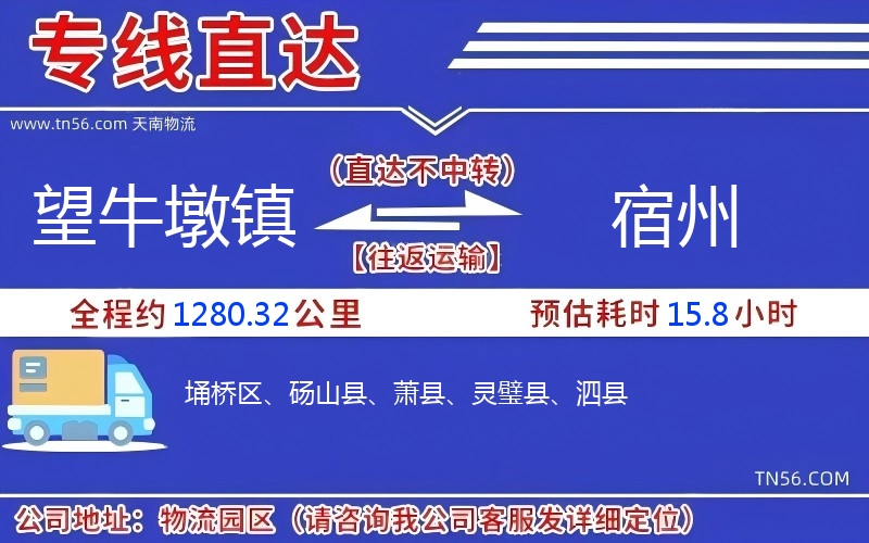 望牛墩镇到泸州物流公司