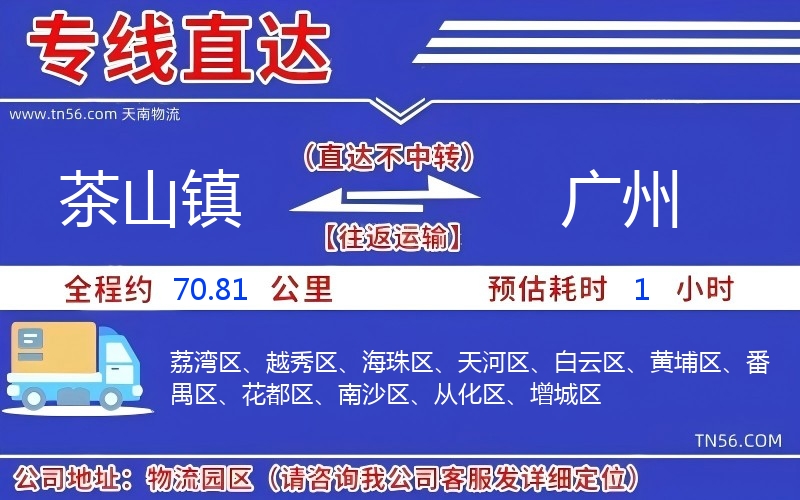 茶山镇到昭通物流公司