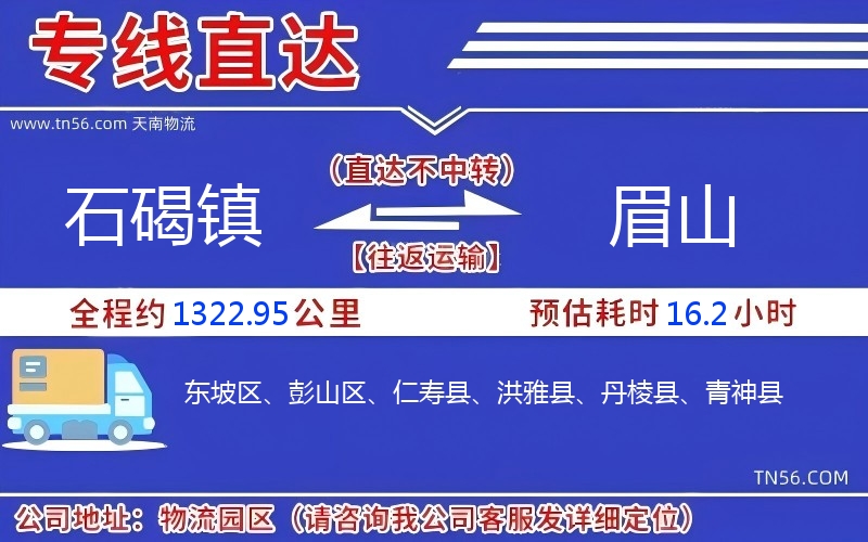石碣镇到眉山物流公司