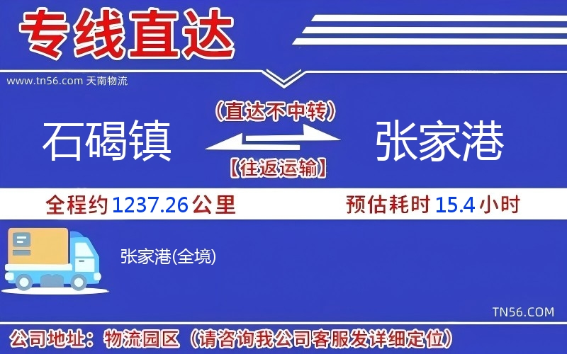 石碣镇到张家港物流公司
