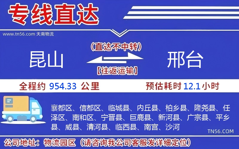昆山到晋城物流公司
