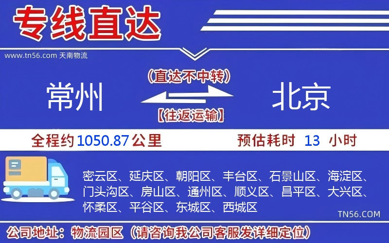 商丘到北京物流公司