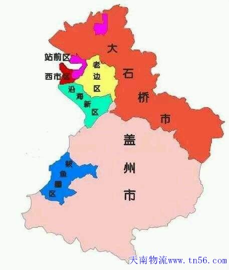 雷火·竞技物流营口地图